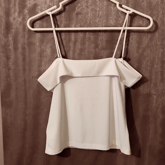 Y2K DIVINE Fitted Tank w/ Silver metal Butterflies on straps - Picture 5 of 9